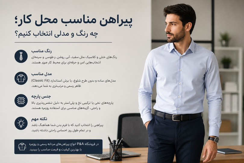 پیراهن مناسب محل کار چه رنگ و مدلی انتخاب کنیم