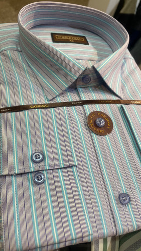 پیراهن آستین بلند پارچه آرو تایلندی طرح راه راه