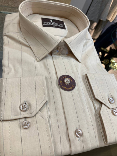 پیراهن آستین بلند راه راه پارچه فلورا تایلندی