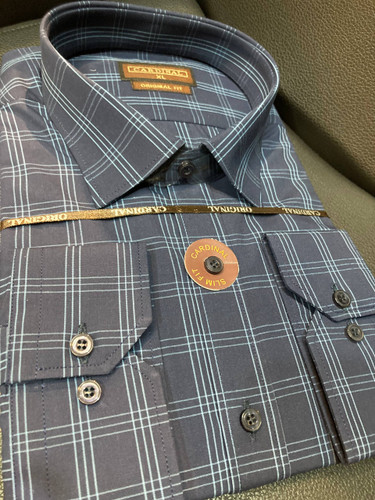 پیراهن آستین بلند چهارخانه کد 1107