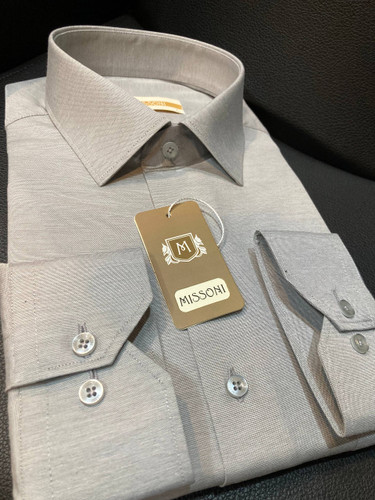 پیراهن آستین بلند تک جیب ساده پارچه فلورا