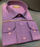 پیراهن آستین بلند چهارخانه ریز